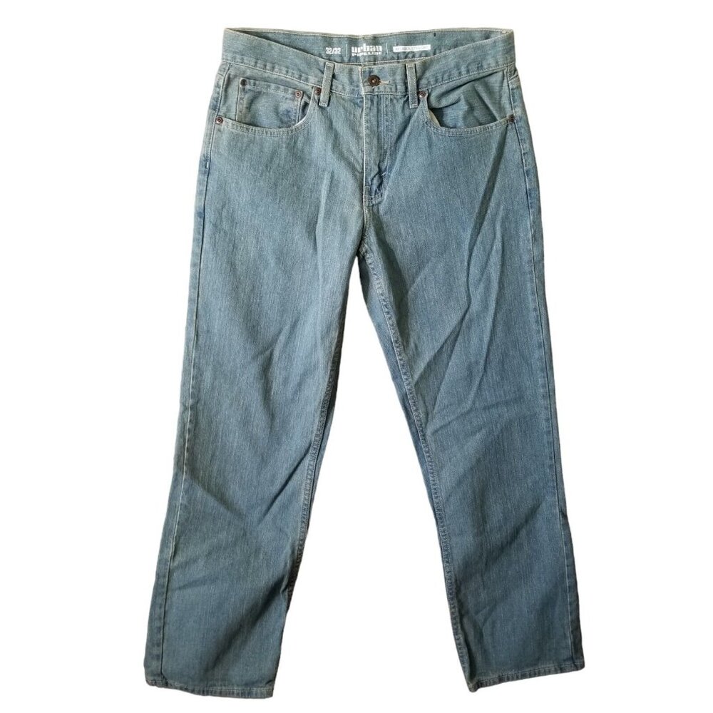 Urban Pipeline Jeans Men's Size 32x32 Relaxed Straight Leg Denim Blue Jean Pants